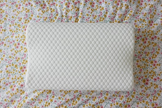 Cervical Contour Smooth Memory Foam Pillow | Orthopedic Neck Support for Pain Relief & Better Sleep | Ergonomic Design for Spine Alignment | Pack of 1 (White)