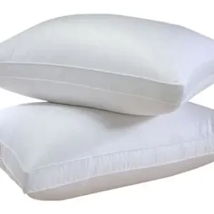 Soft Slim Active Pillow | Memory Foam Solid Orthopedic Pillow for Neck & Spine Support | Slim Design for Comfortable Sleep | Hypoallergenic & Breathable | Pack of 2 (White)